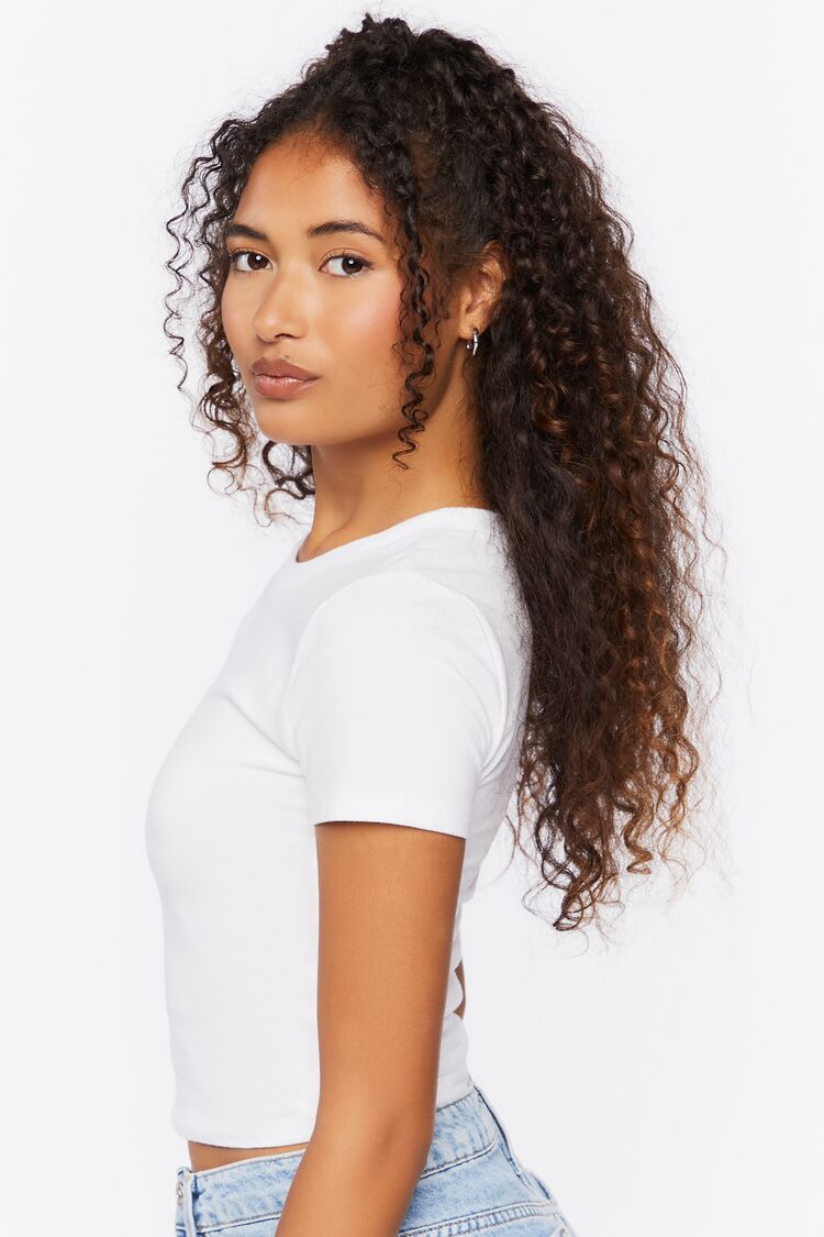 Crew Neck Cropped Tee