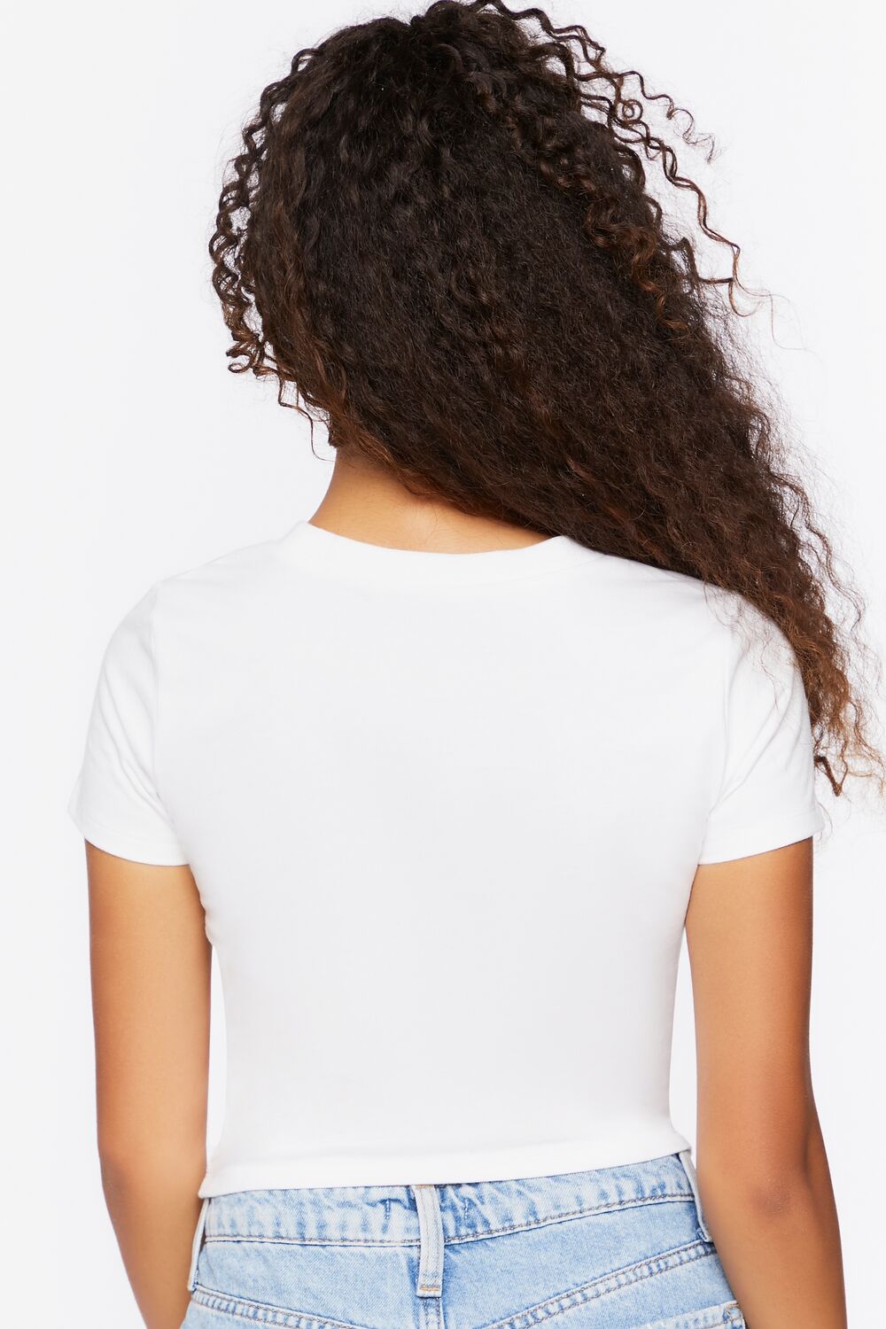 Crew Neck Cropped Tee