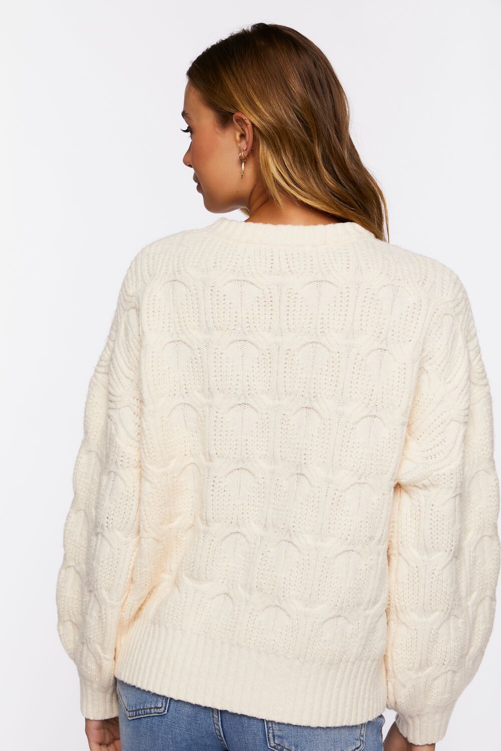 Cable Knit Crew Sweater