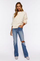 Cable Knit Crew Sweater
