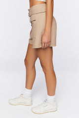 High-Rise Cotton Shorts