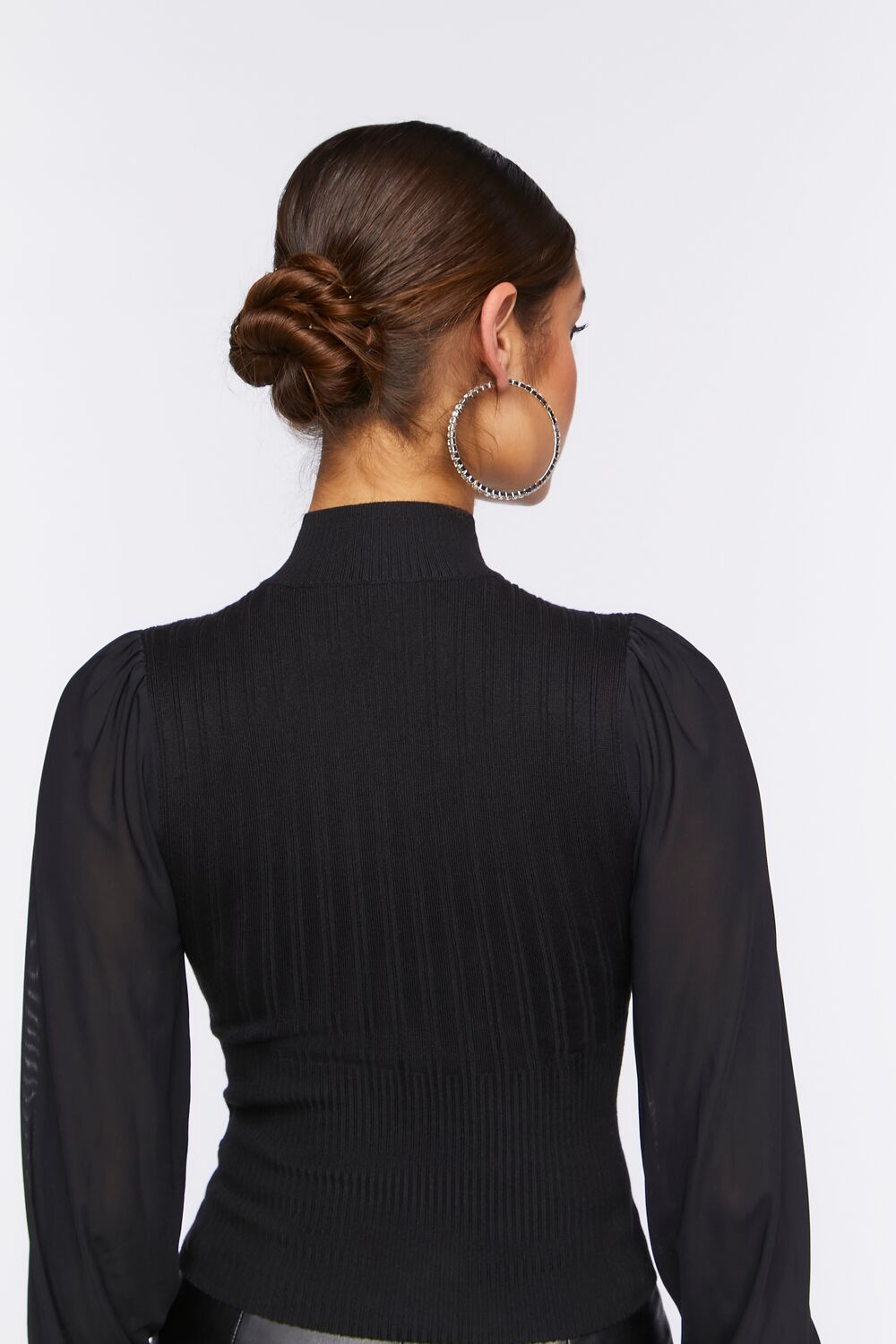 Cutout Sweater-Knit Top