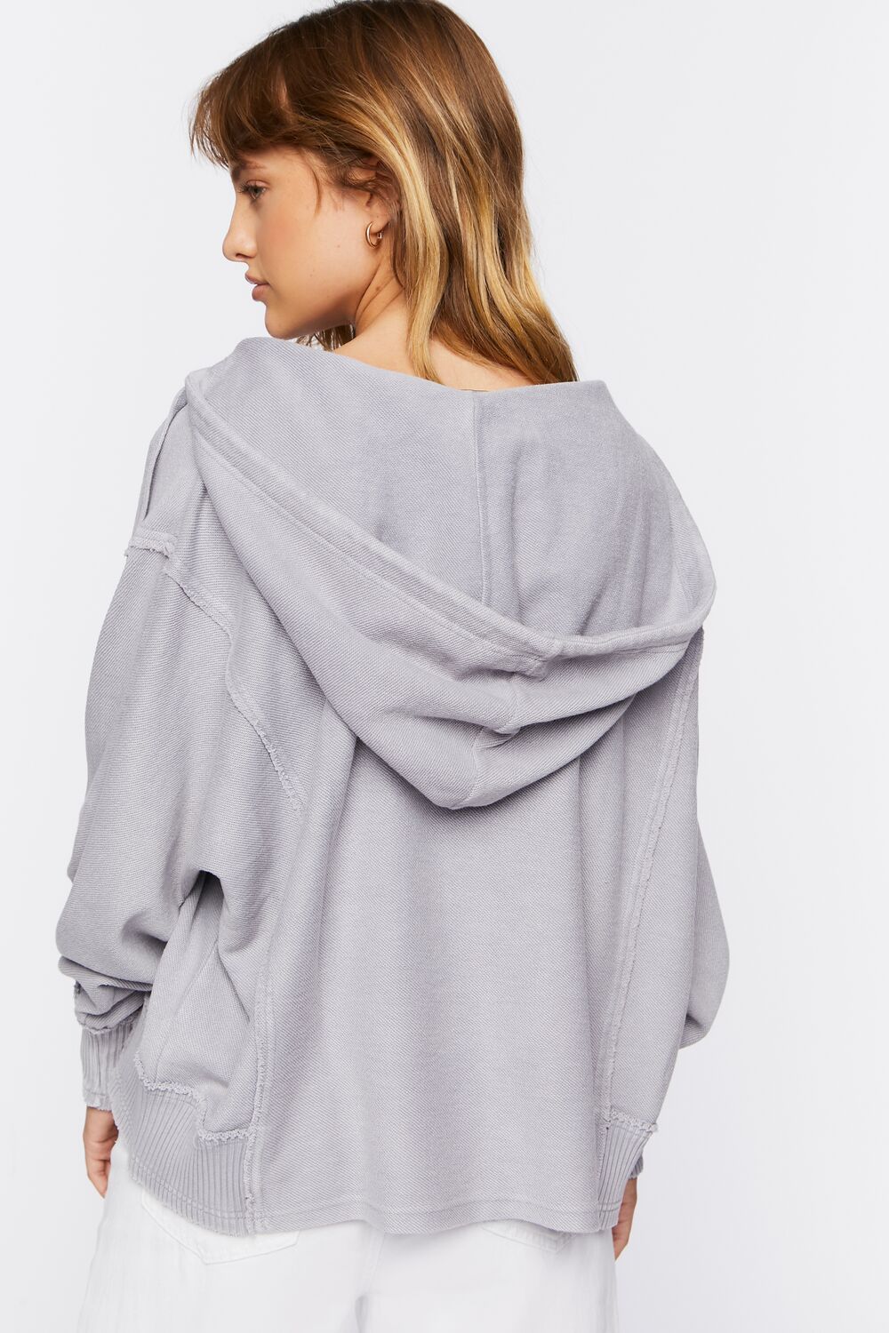 Drop-Sleeve French Terry Hoodie