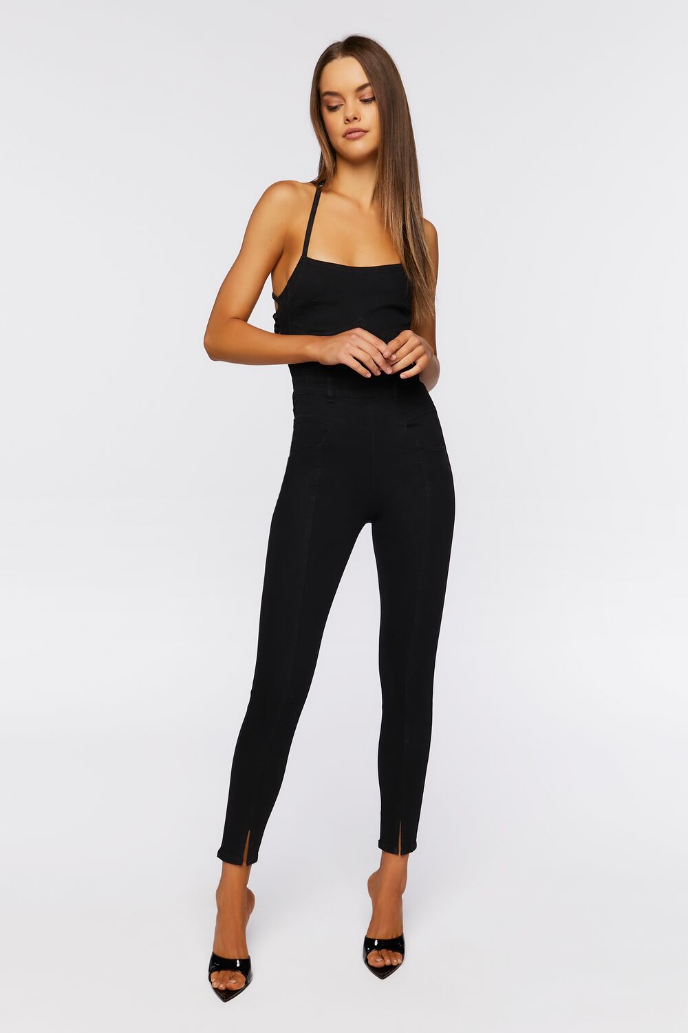 Crisscross Lace-Up Jumpsuit