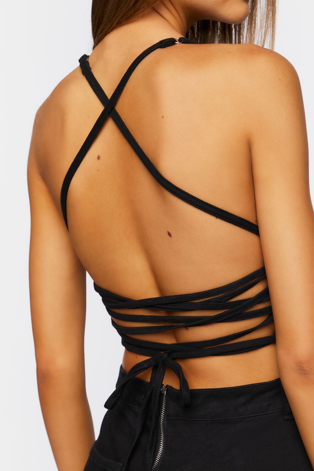 Crisscross Lace-Up Jumpsuit