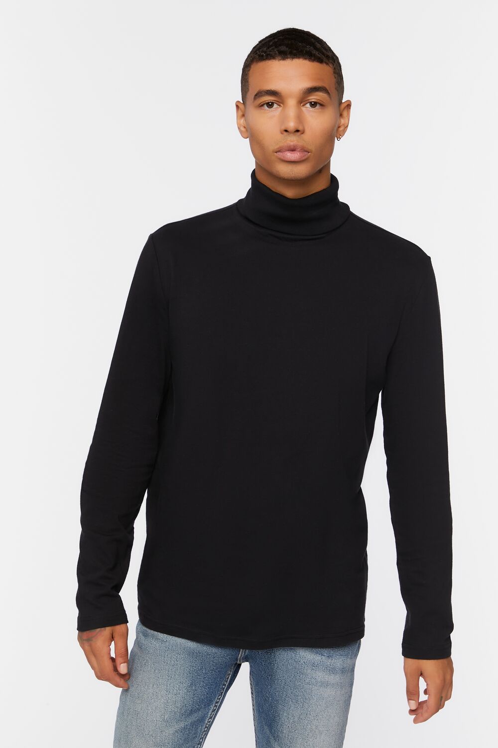 Cotton Turtleneck Top
