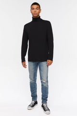Cotton Turtleneck Top