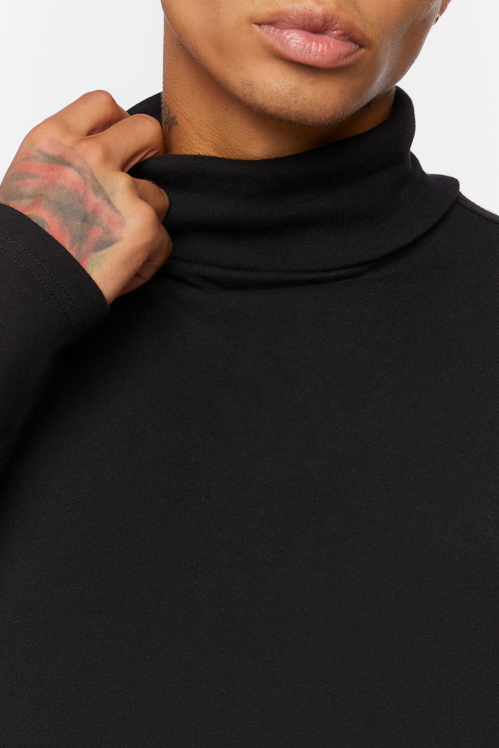 Cotton Turtleneck Top