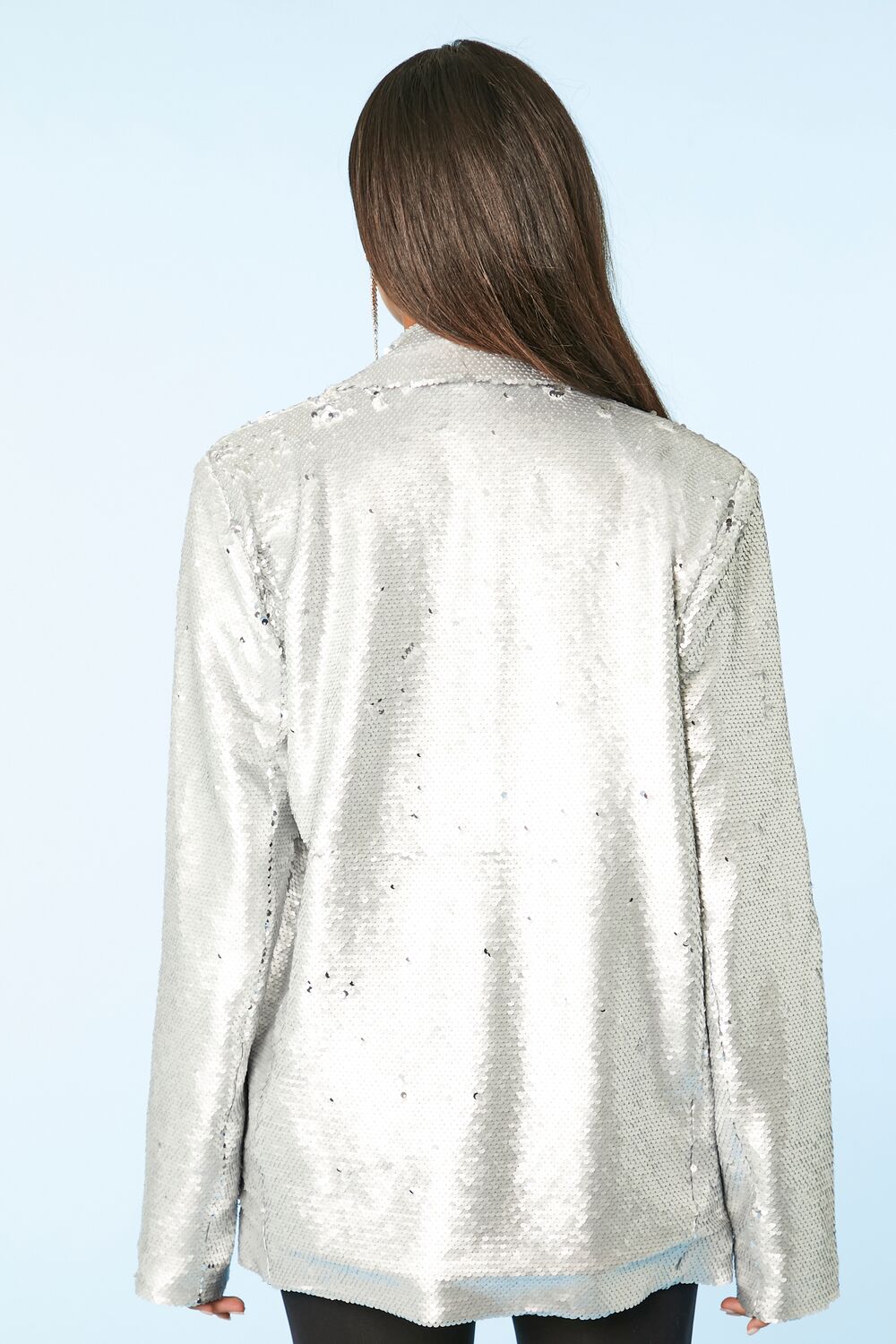Sequin Notched Blazer
