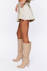 Satin High-Rise Shorts