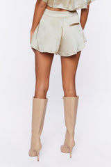 Satin High-Rise Shorts
