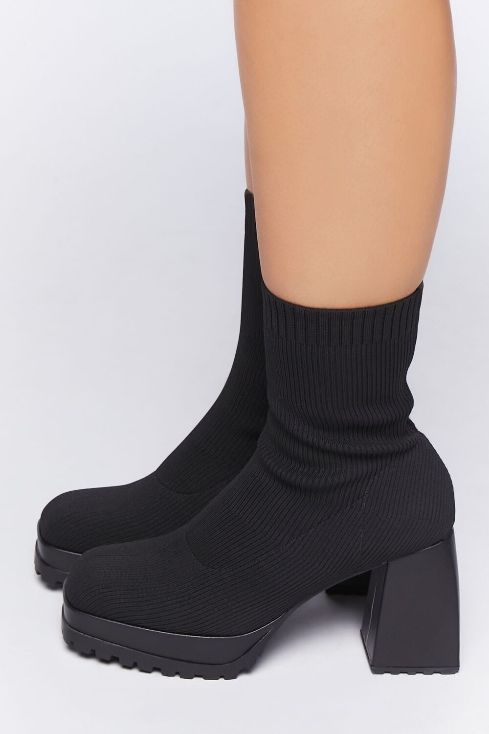 Ribbed Sock Booties (Wide)