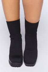Ribbed Sock Booties (Wide)