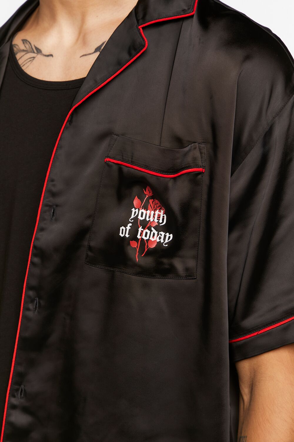 Youth of Today Graphic Satin Shirt