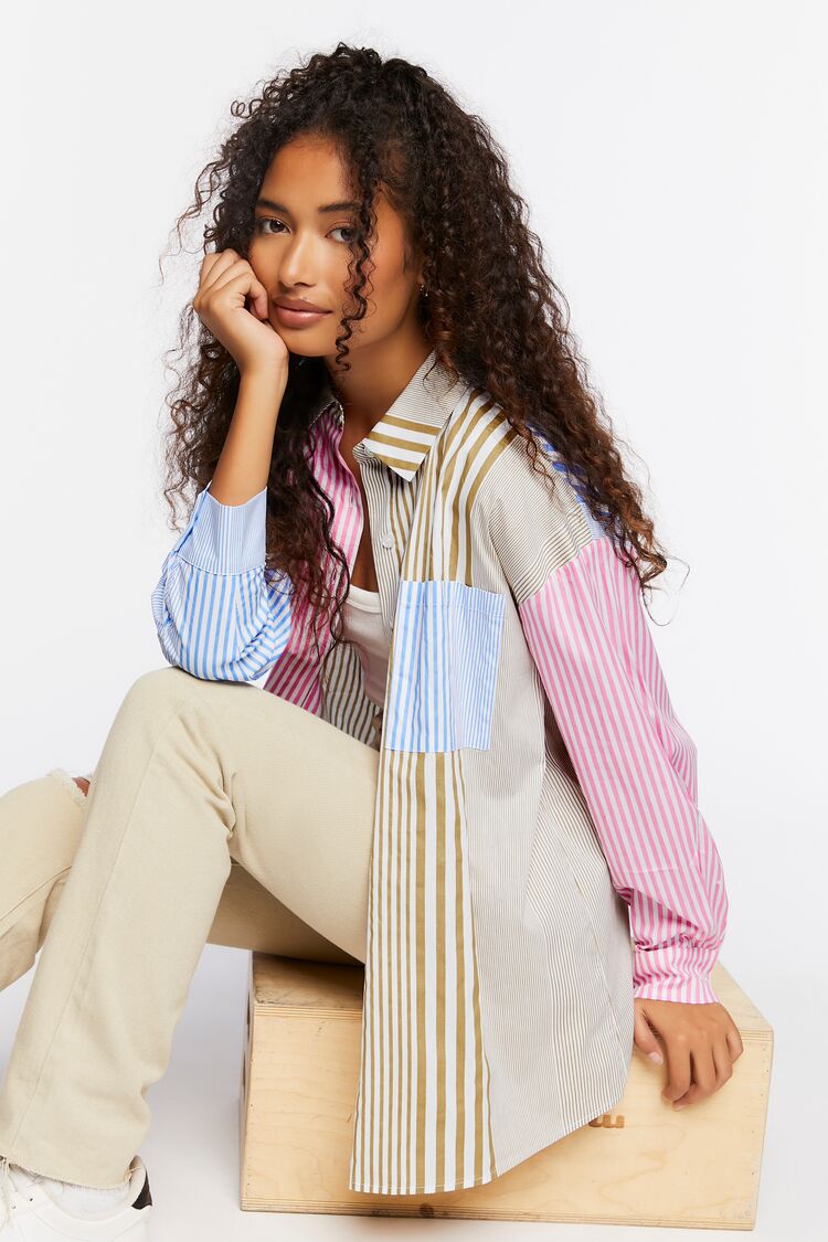 Striped Reworked Poplin Shirt
