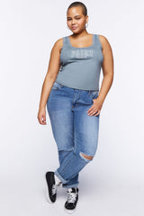 Plus Size Fairy Graphic Tank Top