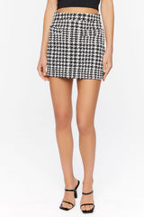 Houndstooth Mini Skirt