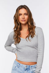V-Neck Long-Sleeve Tee