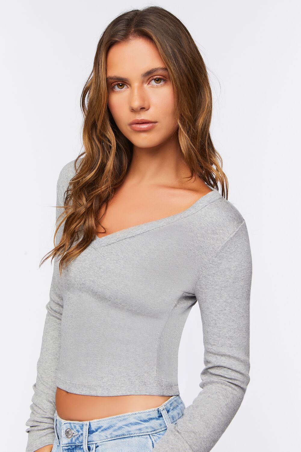 V-Neck Long-Sleeve Tee