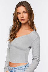 V-Neck Long-Sleeve Tee