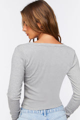 V-Neck Long-Sleeve Tee
