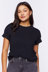 Dropped-Sleeve Crew Tee