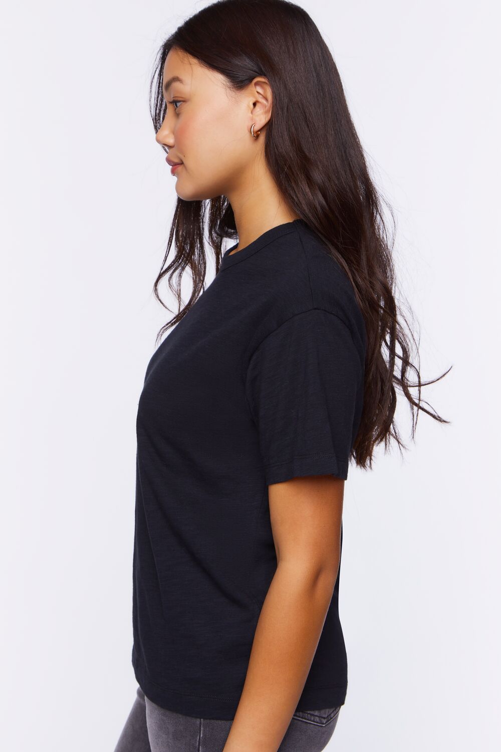Dropped-Sleeve Crew Tee