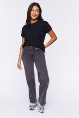 Dropped-Sleeve Crew Tee