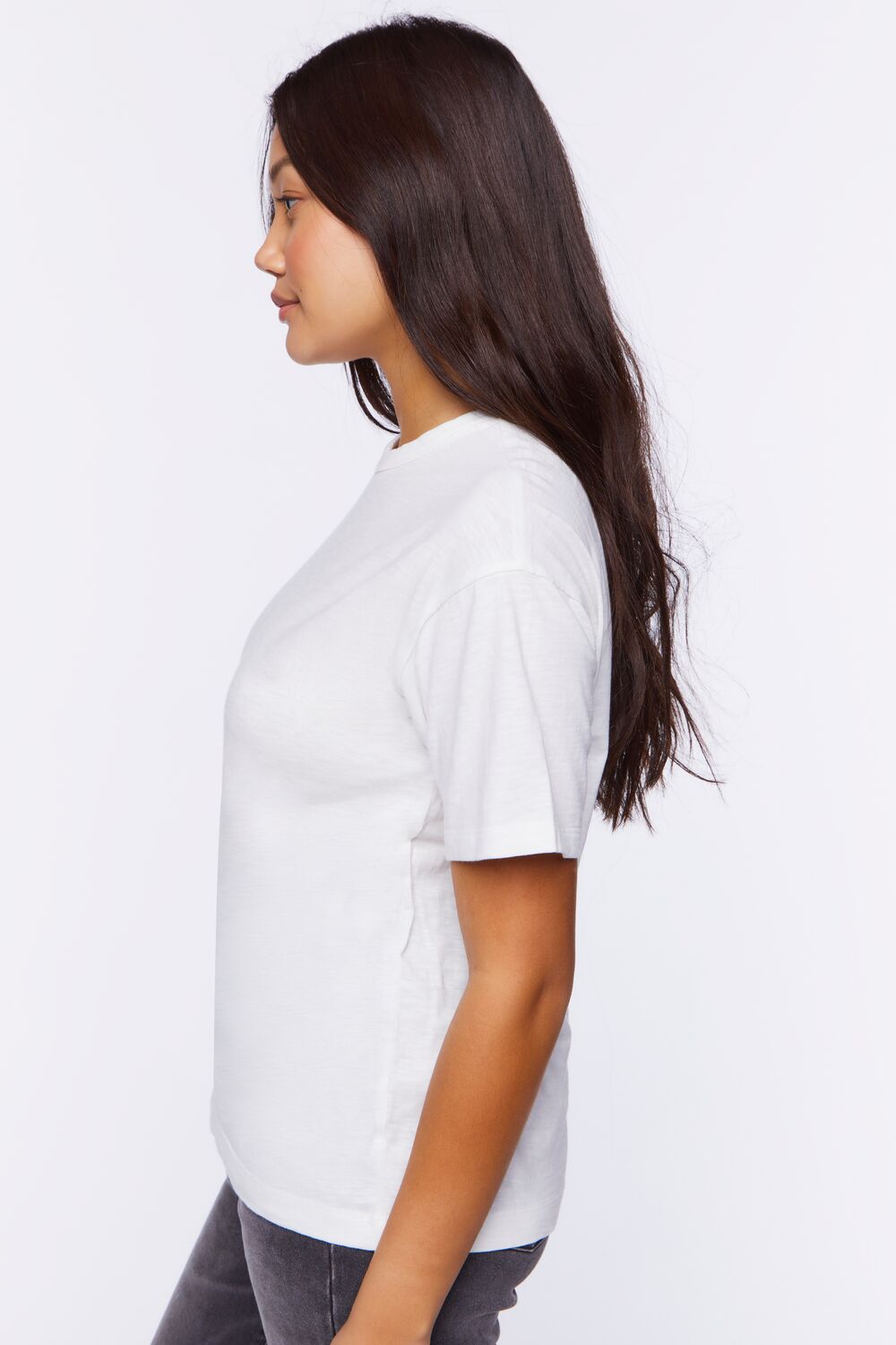 Dropped-Sleeve Crew Tee