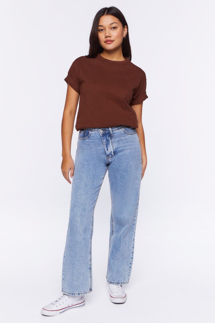 Dropped-Sleeve Crew Tee