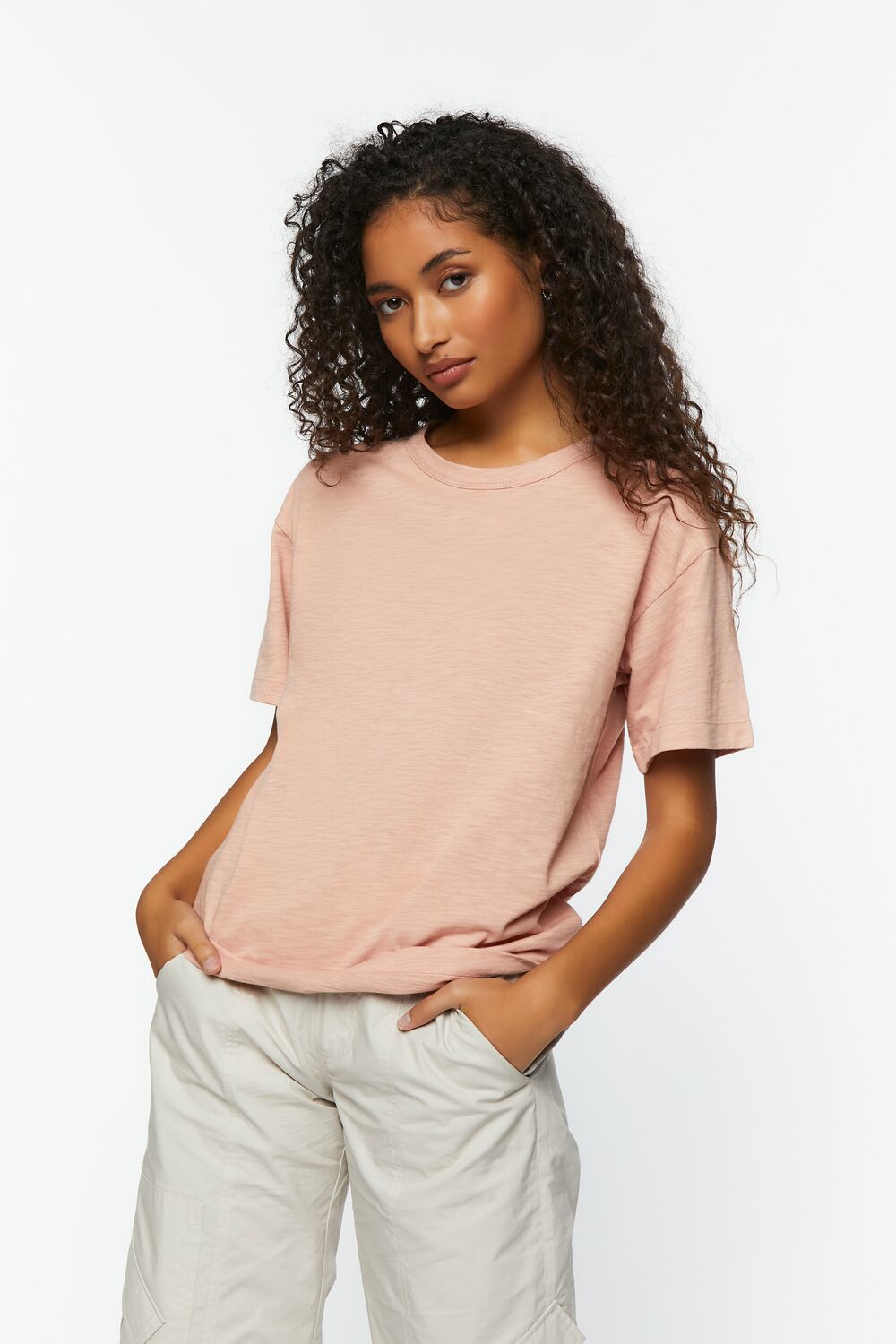 Dropped-Sleeve Crew Tee