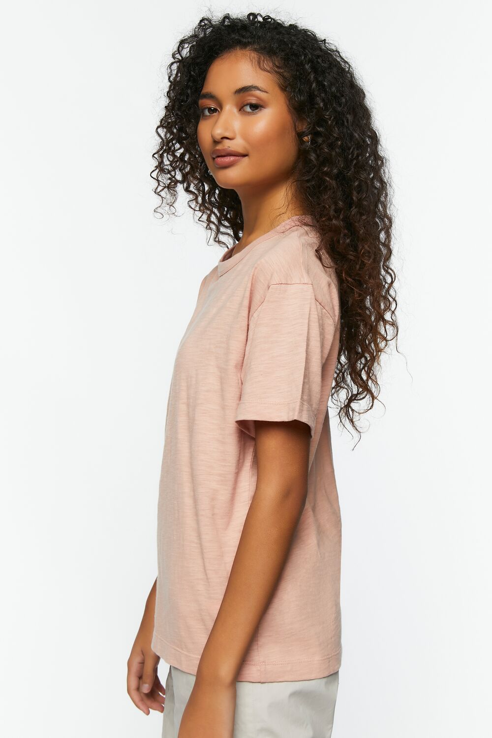 Dropped-Sleeve Crew Tee