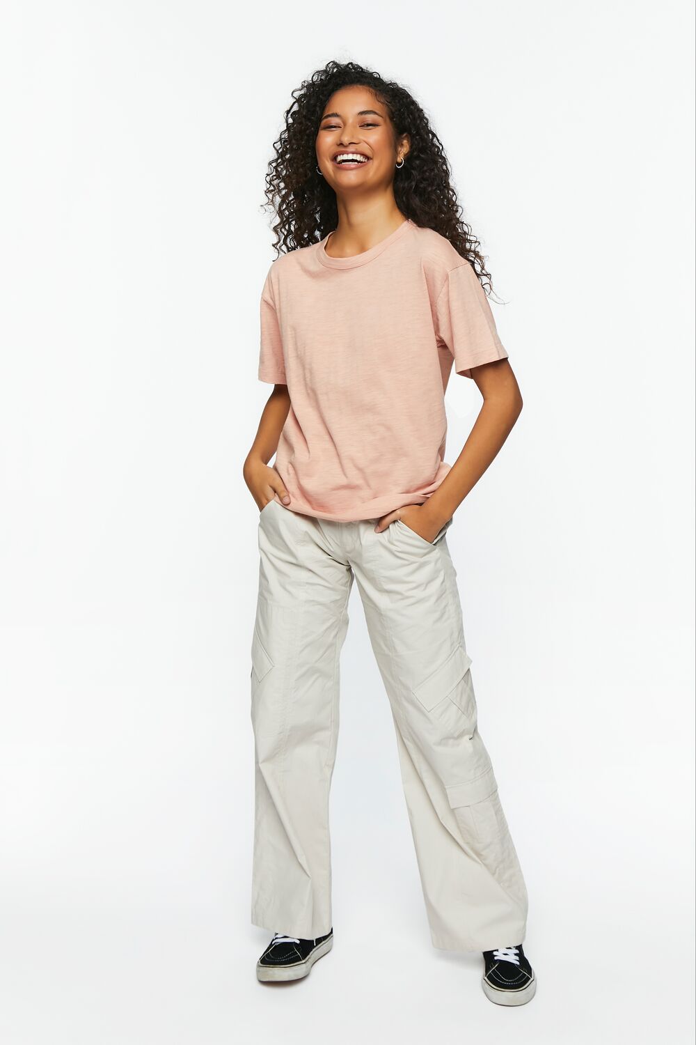 Dropped-Sleeve Crew Tee