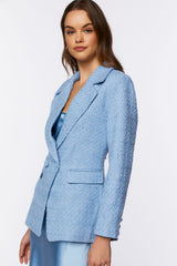 Double-Breasted Tweed Blazer