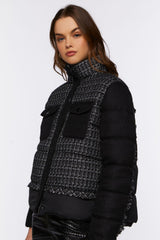 Tweed Puffer Jacket