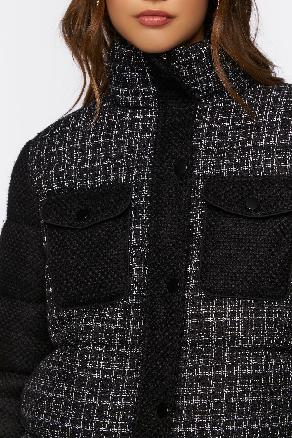 Tweed Puffer Jacket