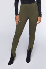 Split-Hem Skinny Pants