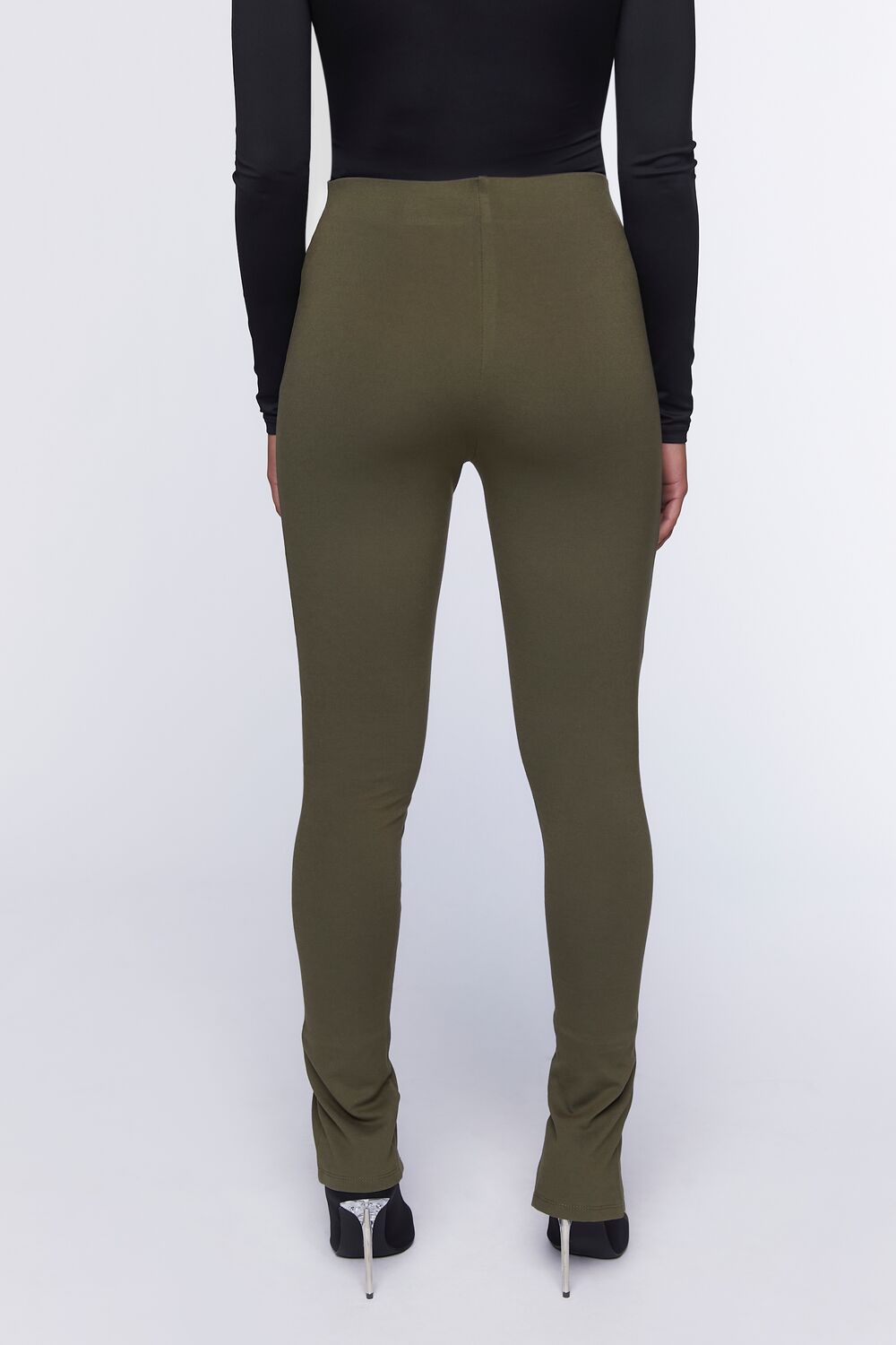 Split-Hem Skinny Pants