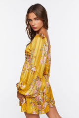 Floral Print Mini Dress