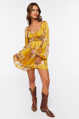 Floral Print Mini Dress