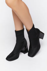 Flare Heel Sock Booties