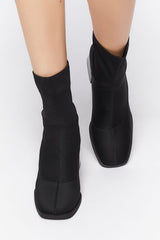 Flare Heel Sock Booties