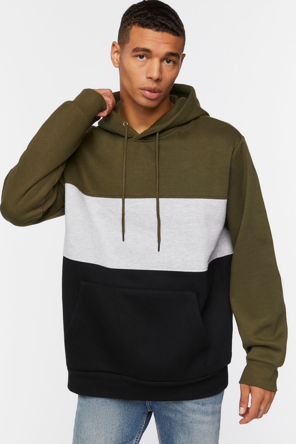 Fleece Colorblock Hoodie