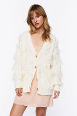 Textured Cardigan Sweater