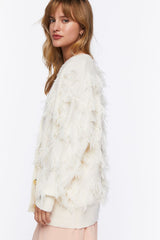 Textured Cardigan Sweater