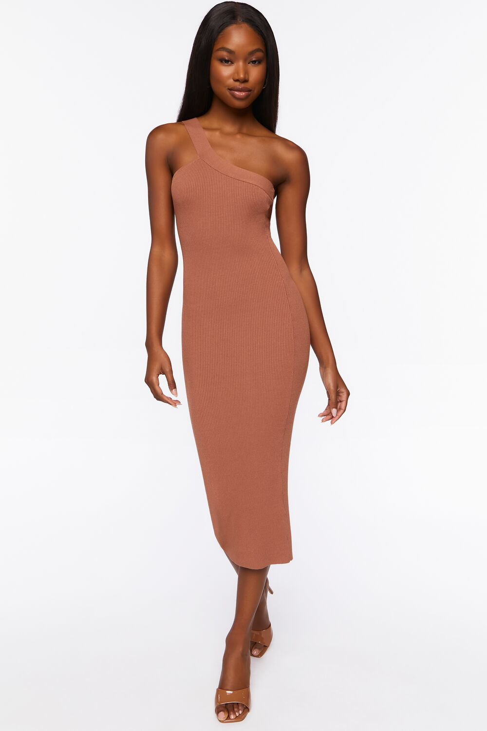 Sweater-Knit Bodycon Midi Dress
