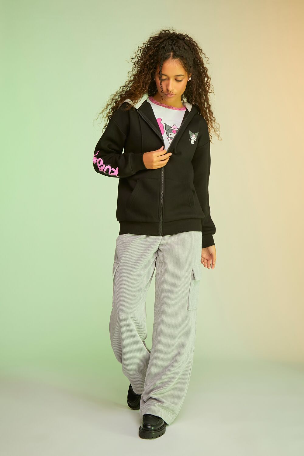 Hello Kitty & Friends Kuromi Fleece Hoodie