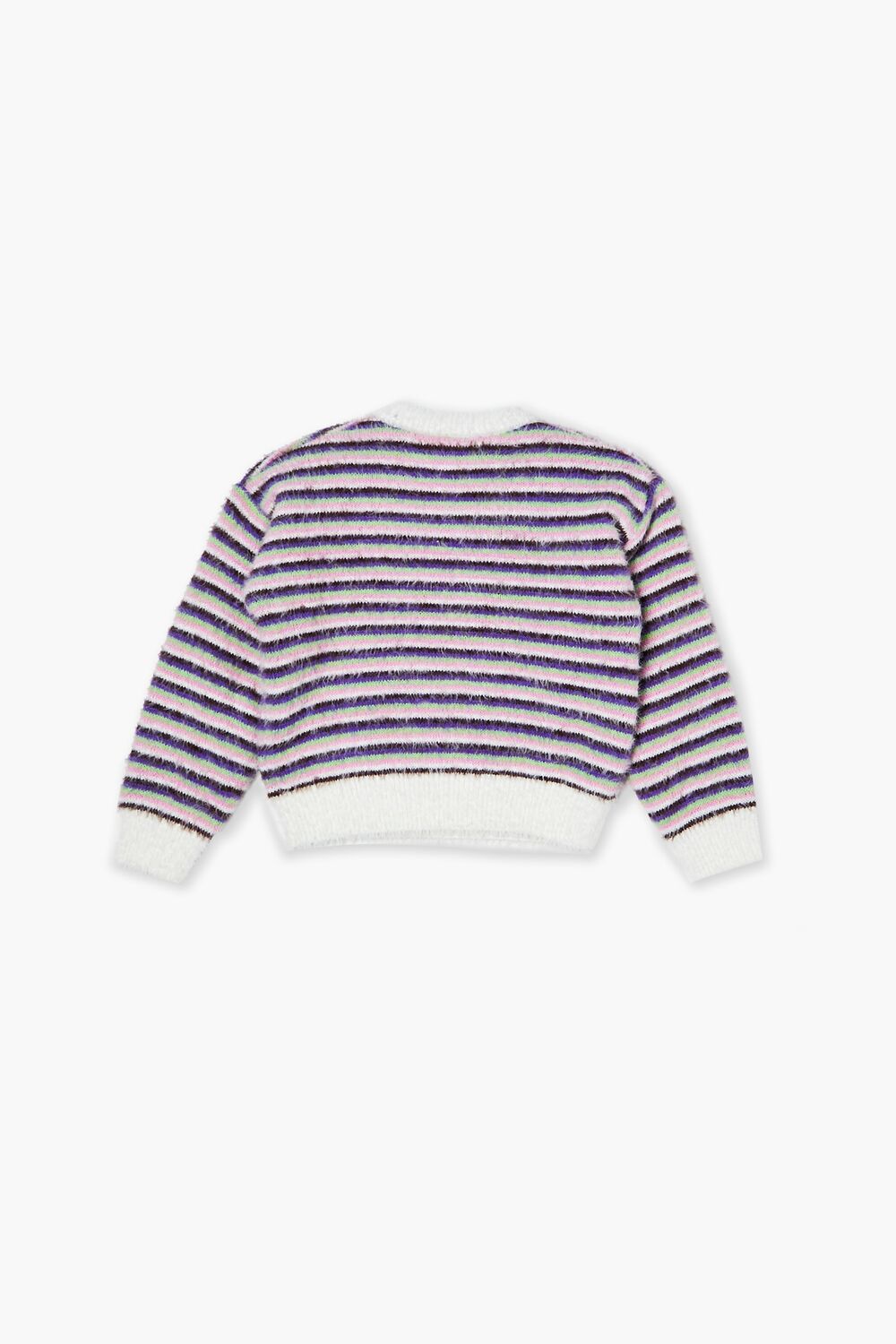 Girls Fuzzy Flower Graphic Sweater (Kids)