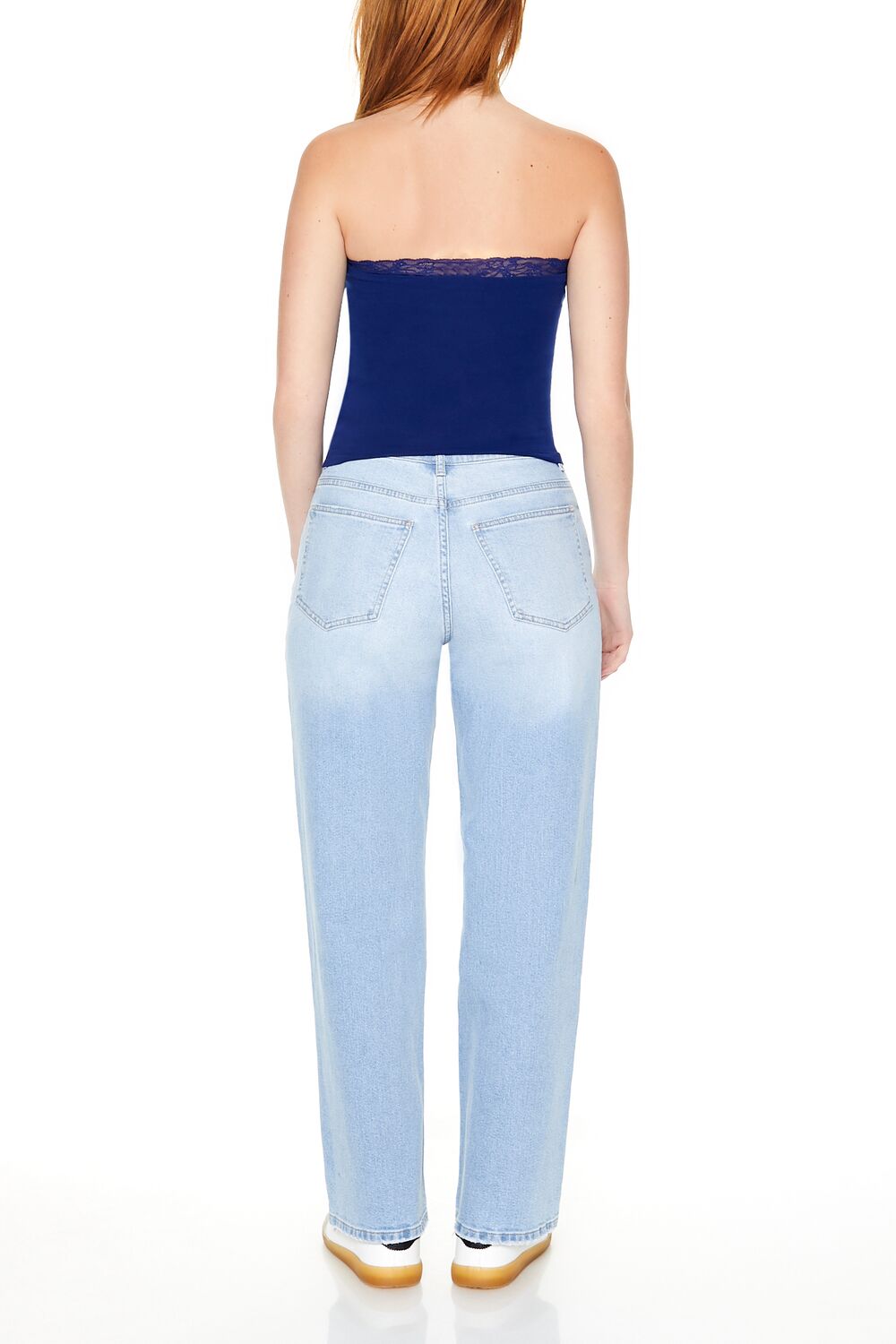 Heart Cutout Straight-Leg Jeans