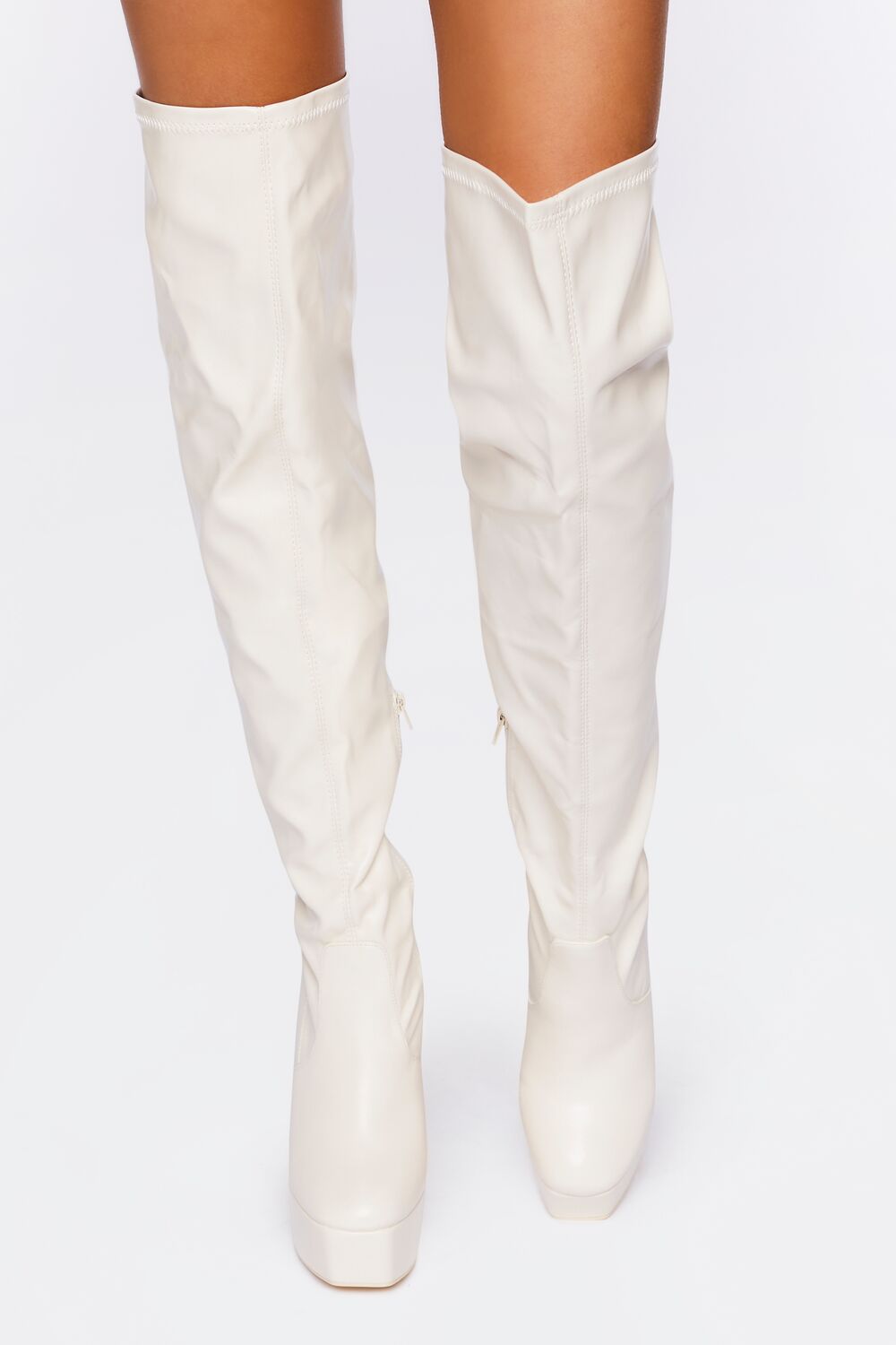 Faux Leather Over-the-Knee Boots